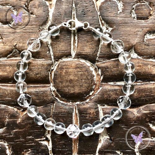 Clear Quartz Facet Feature Bracelet